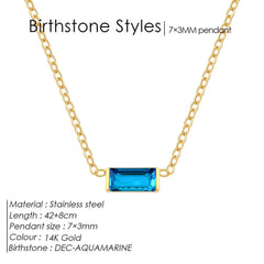 18K Gold-plated Layered Choker With A December Birthstone Pendant