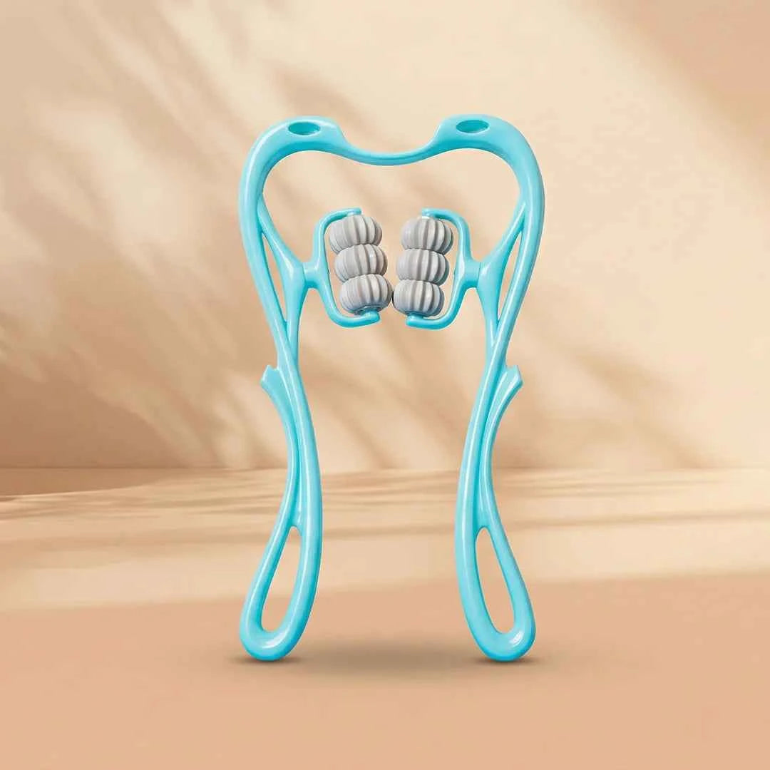 Multifunctional Manual Six-wheel Neck Massager Massage Relieve Roller Massage Tool