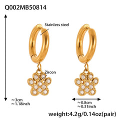 Exquisite And Dainty Bear-claw Pendant Earrings