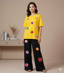 Tropical Paradise 2-Piece Jersey Nightwear & Loungewear Set