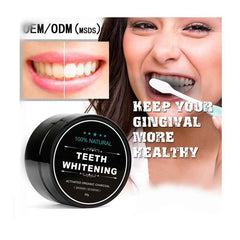 Coconut Charcoal Teeth Whitening Powder for Oral Care