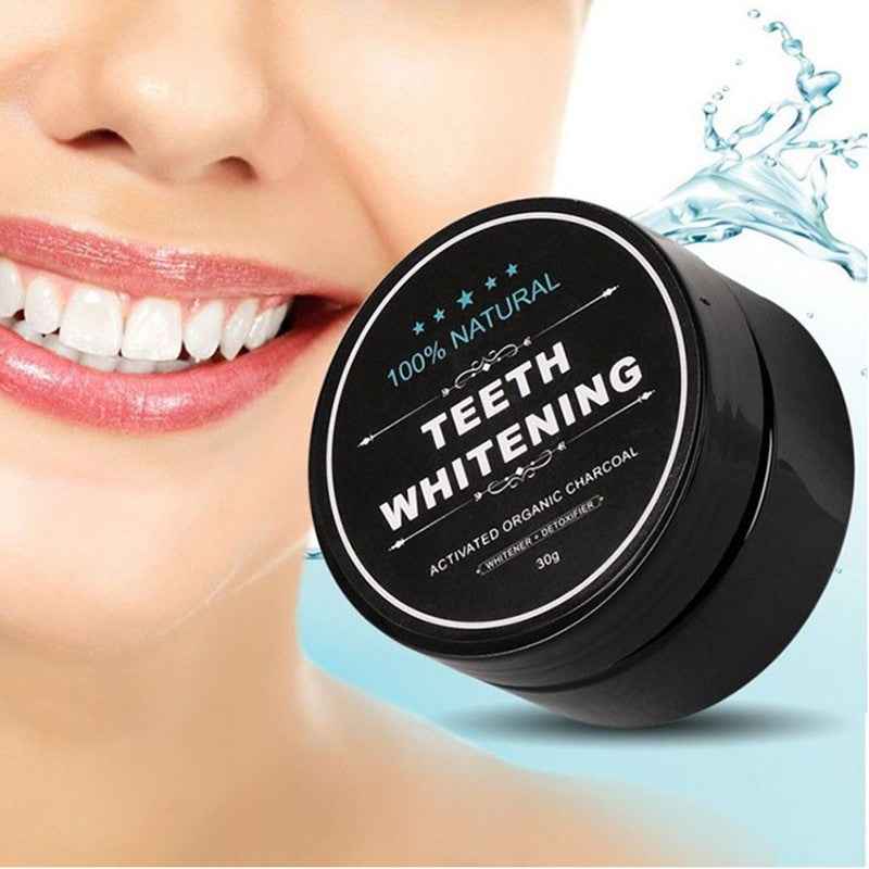 Coconut Charcoal Teeth Whitening Powder for Oral Care