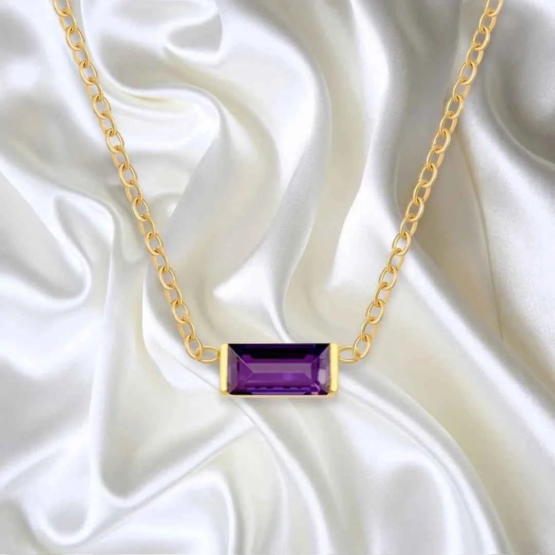 18K Gold-plated Layered Choker With A December Birthstone Pendant