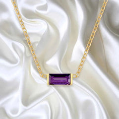 18K Gold-plated Layered Choker With A December Birthstone Pendant