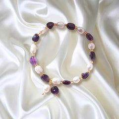 Ins Korean-style Yellow Crystal Freeform Crystal Bracelet