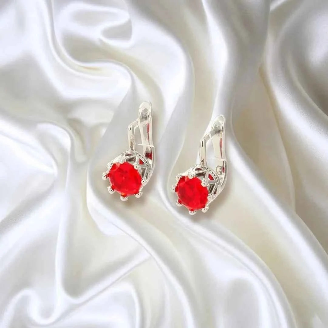 New Round Zircon Earrings For Women