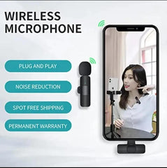 Wireless Microphone for Phone Black ABS