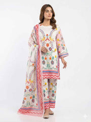 Ivory Meadow 3-Piece Grip Mix Suit with Folk Art Florals