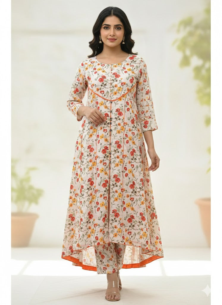 FABRIC: digital lawn print 
‎
‎READY TO WEAR.