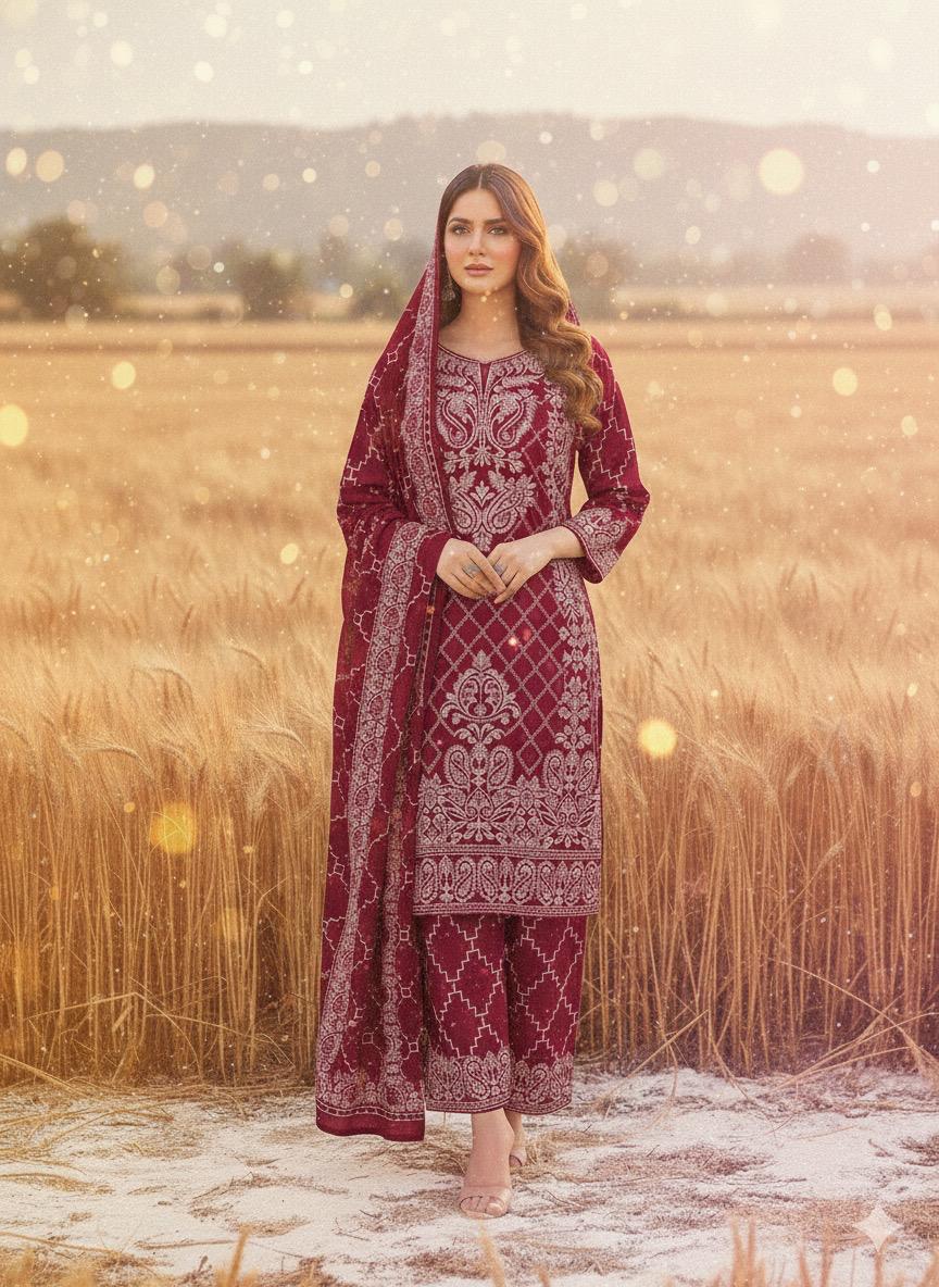 Ladies suit stitched