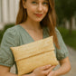 Woven Straw Clutch