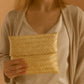 Woven Straw Clutch